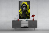 Rebellios Ape  Glass Wall Art || Designer's Collection