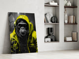 Rebellios Ape  Glass Wall Art || Designer's Collection