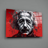 Einstein Glass Wall Art || Designers Collection