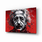 Einstein Glass Wall Art || Designers Collection