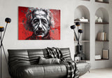 Einstein Glass Wall Art || Designers Collection