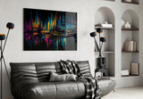 Colour Stream Glass Wall Art || Designers Collection