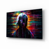 Arte de pared de vidrio de Shadow of Color Sticks || Collezione di design