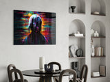 Shadow of Colour Sticks Glass Wall Art || Designer Collection