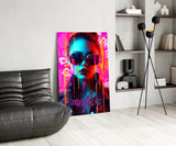 Stylish Woman Glass Wall Art || Designer Collection