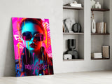 Stylish Woman Glass Wall Art || Designer Collection