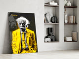 "I Told You" - Einstein Glass Wall Art || Designer Collection