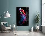 Feather Glass Wall Art || Designers Collection