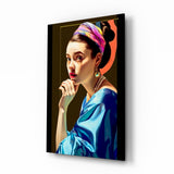 Girl With A Pearl Earring Glass Wall Art || Designer Collection