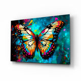 Arte de pared de vidrio de Butterfly || Collezione di design