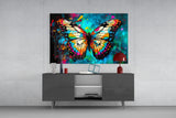 Butterfly Glass Wall Art || Designer Collection