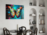 Butterfly Glass Wall Art || Designer Collection