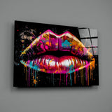 Lips Glass Wall Art || Designer Collection