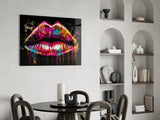 Lips Glass Wall Art || Designer Collection