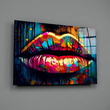 Lips Glass Wall Art || Designer Collection