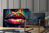 Lips Glass Wall Art || Designer Collection