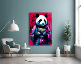 Panda Glass Wall Art || Designer Collection