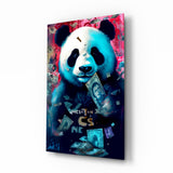 Rich Panda || Collection de créateurs Impression Sur Verre