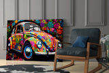 Flowering VW Glass Wall Art || Designer Collection