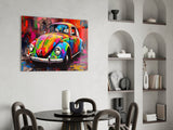 Colourful VW Glass Wall Art || Designer Collection