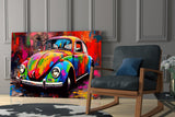 Colourful VW Glass Wall Art || Designer Collection