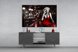 Marilyn in the Bar Glass Wall Art || Designer Collection