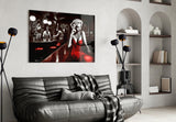 Marilyn in the Bar Glass Wall Art || Designer Collection