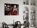 Marilyn in the Bar Glass Wall Art || Designer Collection