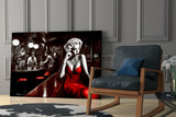 Marilyn in the Bar Glass Wall Art || Designer Collection