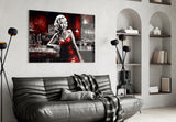 Marilyn in the Bar Glass Wall Art || Designer Collection