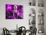 Marilyn in the Bar Glass Wall Art || Designer Collection