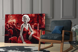 Marilyn in the Bar Glass Wall Art || Designer Collection