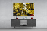 Marilyn in the Bar Glass Wall Art || Designer Collection