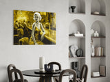 Marilyn in the Bar Glass Wall Art || Designer Collection