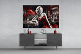 Marilyn in the Bar Glass Wall Art || Designer Collection