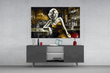 Marilyn in the Bar Glass Wall Art || Designer Collection