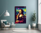 Mona Lisa V2 Glass Wall Art || Designer Collection