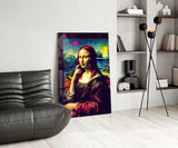 Mona Lisa V2 Glass Wall Art || Designer Collection