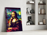 Mona Lisa V2 Glass Wall Art || Designer Collection