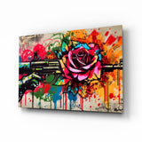 Arte de pared de vidrio de Rose Bullet || Collezione di design