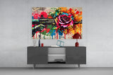 Rose Bullet Glass Wall Art || Designer Collection