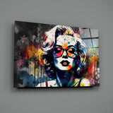 Marilyn Monroe Glass Wall Art || Designer Collection