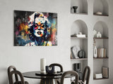 Marilyn Monroe Glass Wall Art || Designer Collection