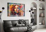 Orange Kiss Glass Wall Art || Designer Collection