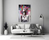 Colors in My Head Glass Wall Art || Designer Collection