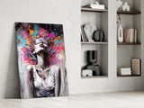 Colors in My Head Glass Wall Art || Designer Collection