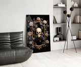 Skull Portrait Glass Wall Art || Designer Collection