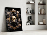 Skull Portrait Glass Wall Art || Designer Collection