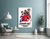 NFL Finals Glass Wall Art || Designer Collection