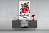 NFL Finals Glass Wall Art || Designer Collection